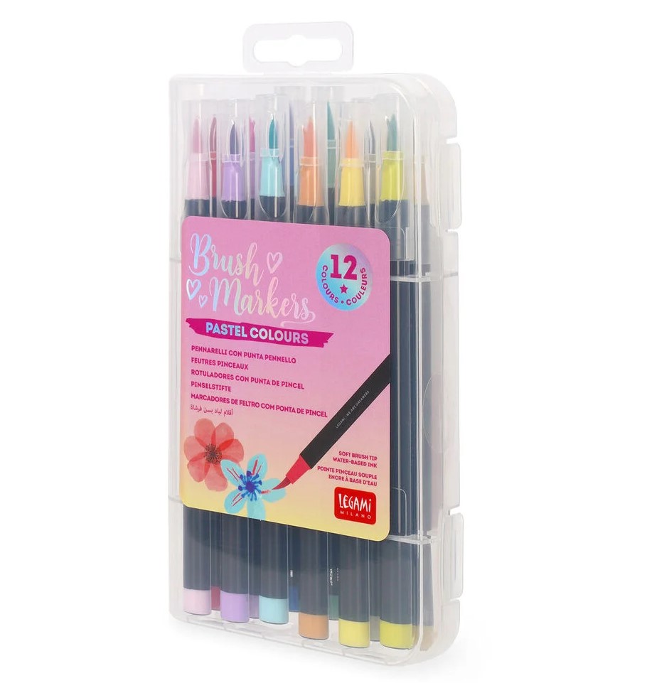 BRUSH MARKERS - PASTEL COLOURS